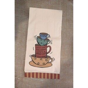 Coffee Theme Cotton Kitchen Towel